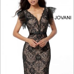 Jovani lace dress knee length